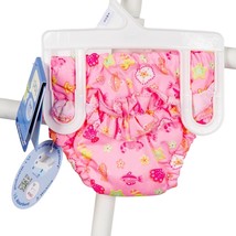 iPlay Ultimate Swim Diaper S 6 Months Girls Ruffle Pink Sea shells Beach Fish - £9.38 GBP