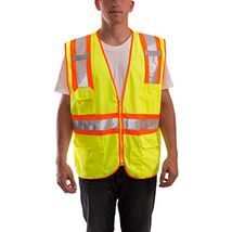 JOB SIGHT V73852.S-M Polyester Mesh-Solid Vest, Small/Medium, Fluorescent - $46.60 CAD