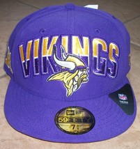 baseball cap minnesota vikings nwt size 7 3/8 - £19.80 GBP