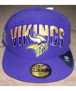 baseball cap minnesota vikings nwt size 7 3/8 - €21,69 EUR