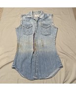 Vintage Wrangler Shirt Vest Distressed South Texas Truckers 36 chest - $453.88 MXN