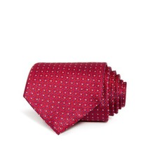 allbrand365 designer Dalton Grid Silk Classic Tie Color Red Size One Size - $29.70