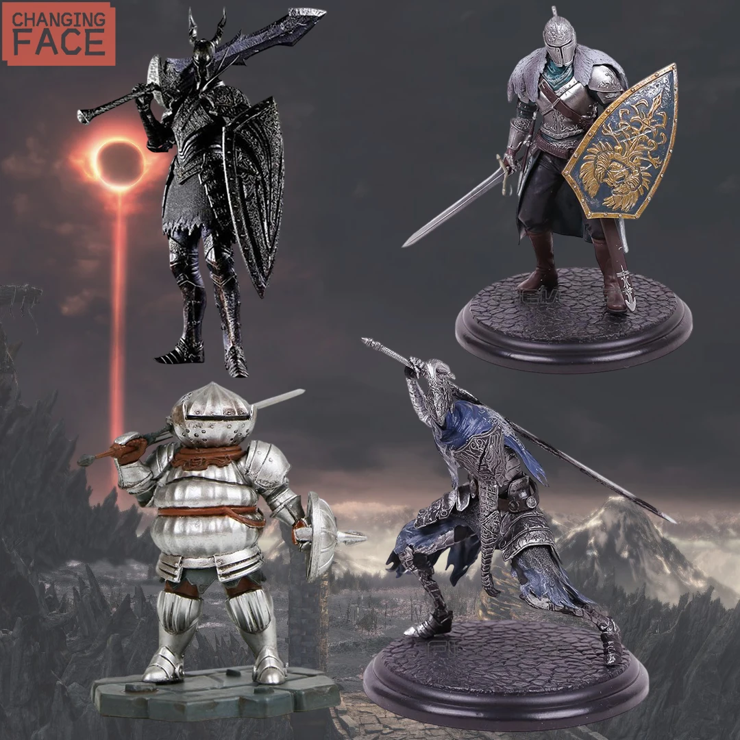 Dark Souls Black Knight Action Figures 24cm  Artorias Solaire PVC Statue - £21.25 GBP+