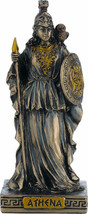Greek Goddess Athena / Minerva Cold Cast Bronze miniature 9.3cm / 3.6&#39; NEW - £32.99 GBP