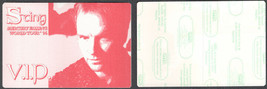 Sting Cloth OTTO VIP Pass for the 1996 Mercury Falling World Tour. - £5.45 GBP