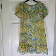 Liz Lange Maternity for Target Cap Sleeve Tie-Back Floral Sheer Top Size... - $8.60