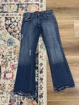 BCBG Max Azria Denim Blue Jeans Western Women’s Size 6 Distressed Slight... - £14.70 GBP