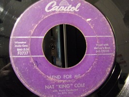 Nat King Cole-Send For Me / My Personal Possession-45rpm-1957-VG - £3.18 GBP