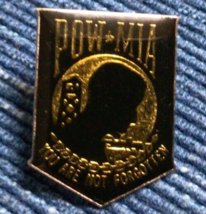 NOS POW MIA You Are Not Forgotten Enamel Lapel Pin 1&quot; Military Army Navy ~890A - $11.60