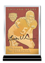 2001 Brian Urlacher Chicago Bears Draft Pick Bären Gefühl Die Spiel 23K Gold - £9.64 GBP