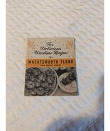 VINTAGE WHEATSWORTH FLOUR ADVERTISING RECIPE Delicious Wartime Recipes - $144.57 MXN