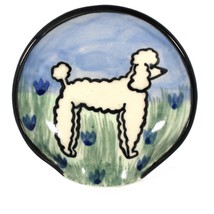 Karen Donleavy KD Signed Hand Thrown Painted Spoon Rest Trinket Dish Blu... - $24.44 CAD