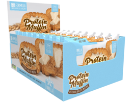Delicious PROTEIN MUFFIN 50g box - 24pcs Vanilla Gluten Free Vegan MHN - £45.57 GBP