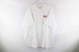 NOS Vintage 90s Dickies Mens 2XL Spell Out Short Sleeve T-Shirt White Cotton USA - £53.99 GBP