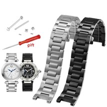 Stainless Steel Strap Bracelet fit for Cartier Pasha Series Watch Foldin... - £47.42 GBP