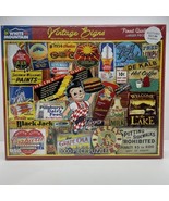 Vintage Signs By Lois B. Sutton White Mountain Puzzles 1000 Pieces New USA - £11.60 GBP