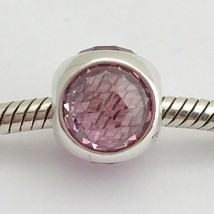 Authentic PANDORA Radiant Droplet, Pink CZ 792095PCZ, New  - £34.79 GBP