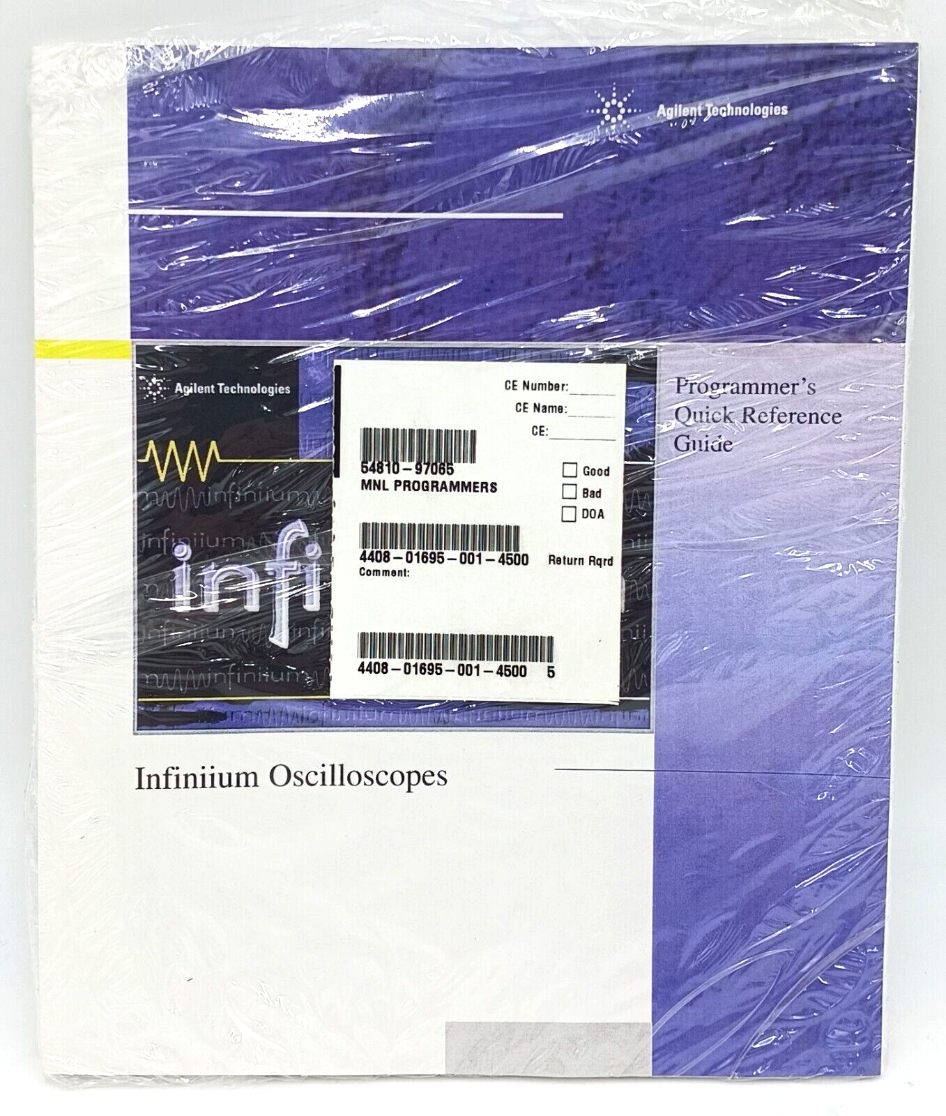 Agilent Technologies 54810-97065 Programmer&#39;s Quick Reference Guide - $14.99
