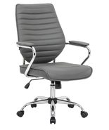 LeisureMod Winchester Home Office Chair in Gray - $264.59