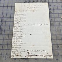 Antique Document 1800s Cost Of Court Case State Of Texas - $30.22 CAD