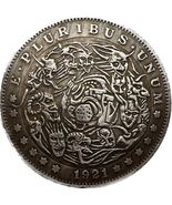 Meda de fantasía con temática de demonios de 1921, - $242.86 MXN