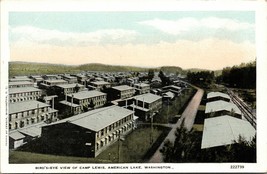 1900-20 Postcard Bird&#39;s-Eye View Camp Lewis Barracks Lakeview Tacoma, Washington - £11.06 GBP