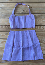 ichiyo NWOT women’s Lace halter top Mini skirt set size S Lavender F11 - £119.74 GBP