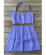 ichiyo NWOT women’s Lace halter top Mini skirt set size S Lavender F11 - £119.75 GBP
