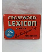*Rulebook Missing 2 Pages*1937 Parker Brothers Crossword Lexicon Card Game - $30.55 CAD