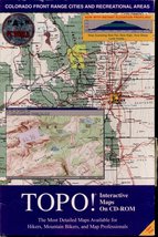 TOPO! Interactive Maps On CD-ROM: COLORADO FRONT RANGE CITIES AND RECREA... - £5.85 GBP