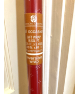 American Greetings REVERSIBLE Roll Wrapping Paper Gift Wrap 30&quot; x 6&#39; NEW... - $241.39 MXN