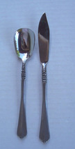 Orleans Silver Stainless "Cheire" Sugar Spoon and Butter Knife /japan - $18.81