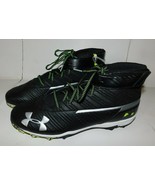 Under Armour 3H Black White Cleats Shoes Size 14 Brand New No Tags - £31.46 GBP