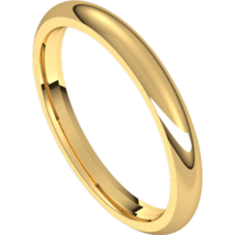 18k Yellow Gold 2.5 MM Half Round Comfort Fit Band - £502.79 GBP+