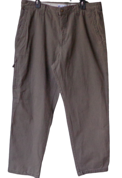 Primary image for Columbia Sportswear 0207AM8255 Brown Canvas Multi Pocket Pants Mens Sz 38 x 32