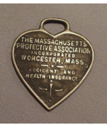 Massachusetts Protective Association Heart Tag ID Disc Insurance Worcester - £7.78 GBP