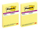 Post it Super Sticky Notes, 2x Sticking Power, 4 in x 6 in, Canary Yello... - $18.99