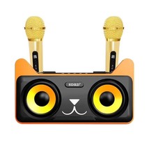 SDRD SD305 20W Portable Karaoke Subwoofer Speaker 2 Microphones TF, AUX, USB, FM - £103.65 GBP