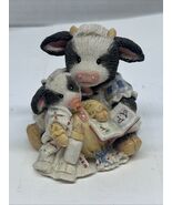 Retired Mary's Moo Moos Pasture Bedtime Story Book Mother Child Cow Figu... - $9.64