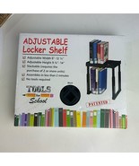 Tools for School Locker Shelf Adjustable Stackable Black No Tools Required - £8.37 GBP