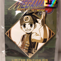 Mega Man Battle Network Lan Hikari Enamel Pin Official Capcom Badge - £9.91 GBP