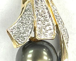 Unisex Pendant 10kt Yellow and White Gold 343345 - £79.56 GBP