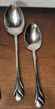 Mikasa Gerald Patrick SWEET PEA Stainless Flatware serving spoon &amp; table... - £19.91 GBP
