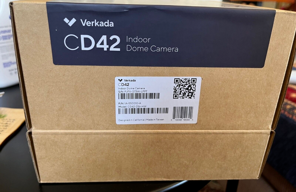 New/Sealed Verkada CD42 Indoor Dome Camera, 5MP, Zoom Lens, CD52256HW