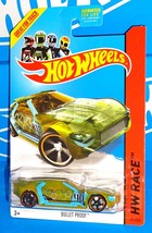 Hot Wheels 2014 X-Raycers Series #171 Bullet Proof Clear Yellow w/ OH5SPs - £1.98 GBP