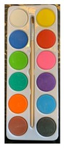 WaterColour Paint 12 Colours Painting Set Party Bag Filler Licensed Characters - £3.68 GBP