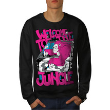 Wellcoda Welcome To Jungle Animal Mens Sweatshirt, Car Casual Pullover Jumper - £24.04 GBP+