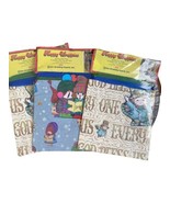 Lot of (3) RARE Happy Wrappies Christmas Carols Gift Wrap, Yarn &amp; Tag - $17.80