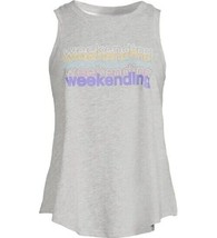 Secret Treasures™ ~ WEEKENDING ~ SMALL (4-6) ~ Gray Heather ~ Tank Top - £11.18 GBP