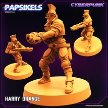 3D Printed Papsikels Cyberpunk Sci-Fi Harry Orange - 28mm 32mm - €8,47 EUR
